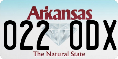AR license plate 022ODX