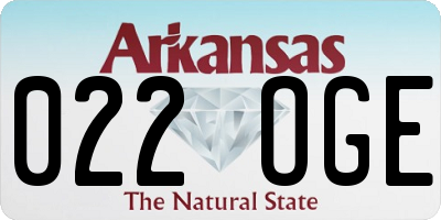 AR license plate 022OGE