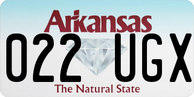 AR license plate 022UGX
