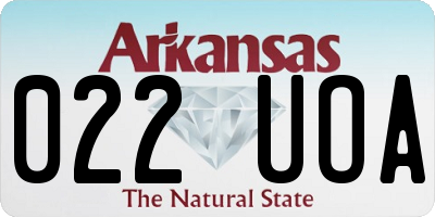 AR license plate 022UOA