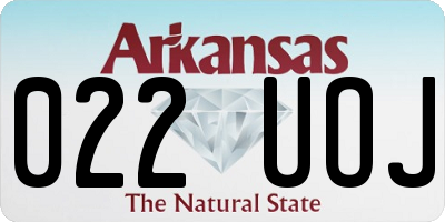 AR license plate 022UOJ