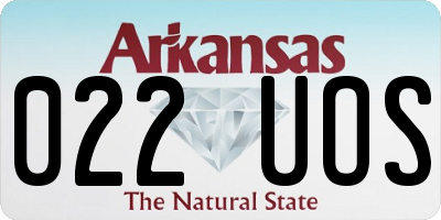 AR license plate 022UOS