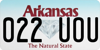 AR license plate 022UOU