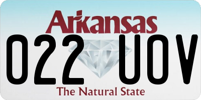 AR license plate 022UOV