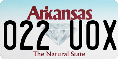 AR license plate 022UOX