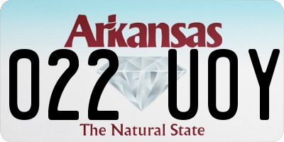AR license plate 022UOY