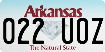 AR license plate 022UOZ