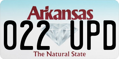 AR license plate 022UPD
