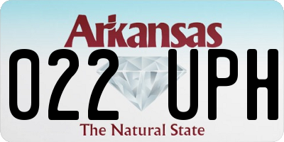AR license plate 022UPH