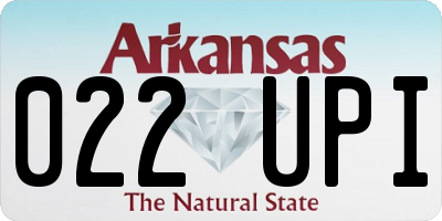 AR license plate 022UPI