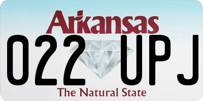 AR license plate 022UPJ