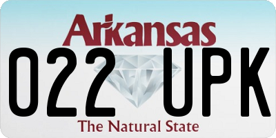 AR license plate 022UPK