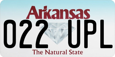 AR license plate 022UPL