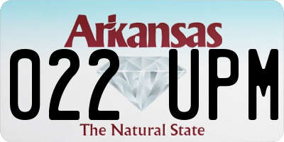 AR license plate 022UPM