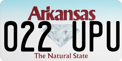 AR license plate 022UPU