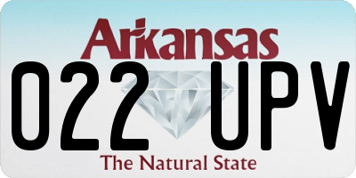 AR license plate 022UPV