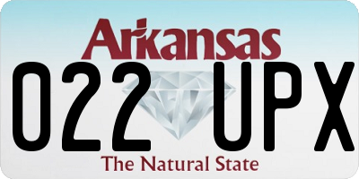 AR license plate 022UPX