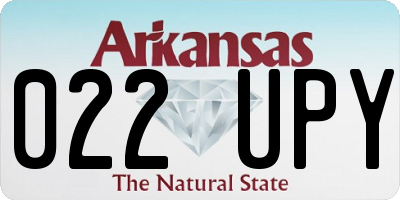 AR license plate 022UPY