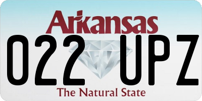 AR license plate 022UPZ