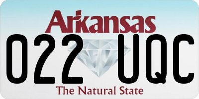 AR license plate 022UQC