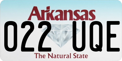 AR license plate 022UQE