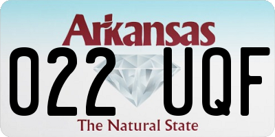 AR license plate 022UQF