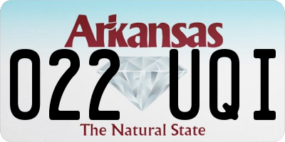 AR license plate 022UQI