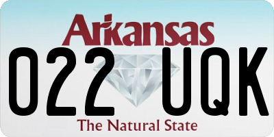 AR license plate 022UQK