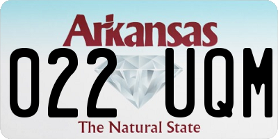 AR license plate 022UQM