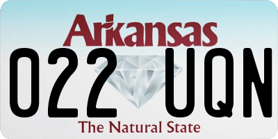 AR license plate 022UQN