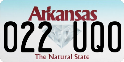 AR license plate 022UQO