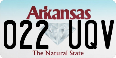 AR license plate 022UQV
