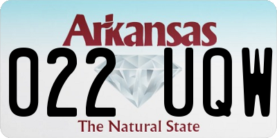 AR license plate 022UQW