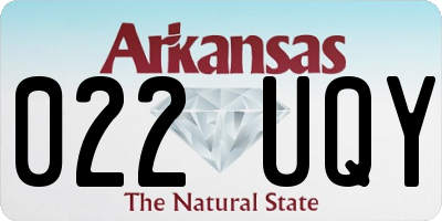 AR license plate 022UQY