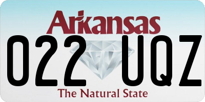 AR license plate 022UQZ