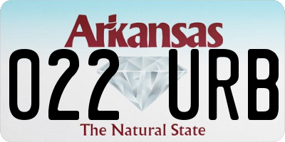 AR license plate 022URB