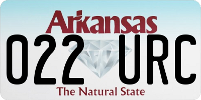AR license plate 022URC