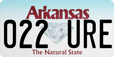 AR license plate 022URE