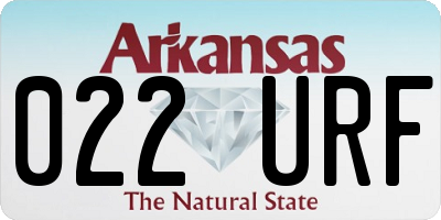 AR license plate 022URF
