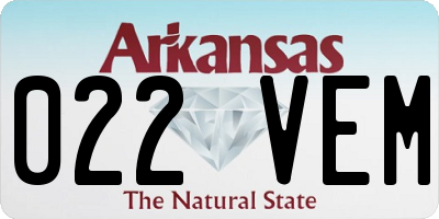AR license plate 022VEM