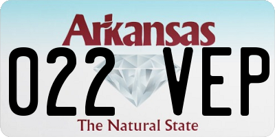 AR license plate 022VEP