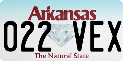 AR license plate 022VEX