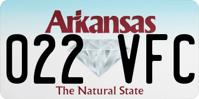 AR license plate 022VFC