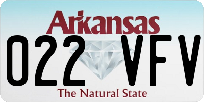 AR license plate 022VFV