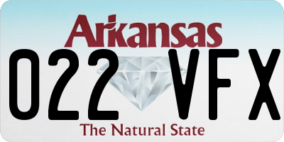 AR license plate 022VFX