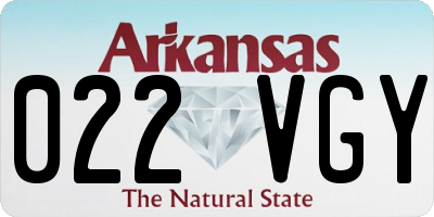 AR license plate 022VGY