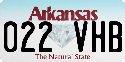 AR license plate 022VHB