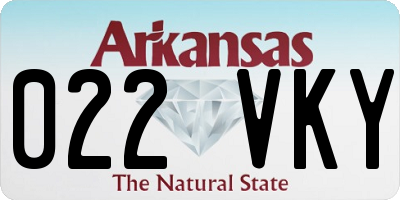 AR license plate 022VKY