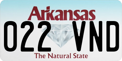 AR license plate 022VND
