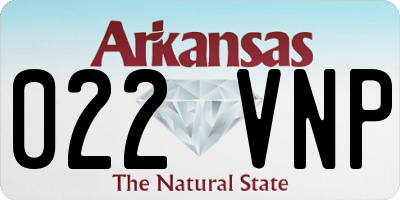 AR license plate 022VNP